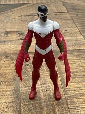 2016 Marvel Avengers Falcon 6" Action Figure Red & White Comic Suit Loose